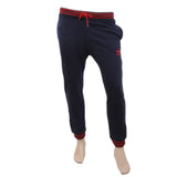 Men's Yarn Dyed Rib Trouser - Navy Blue, Men, Lowers And Sweatpants, Chase Value, Chase Value
