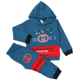 Boys Full Sleeves Pajama Suit - Steel Green, Boys Sets & Suits, Chase Value, Chase Value