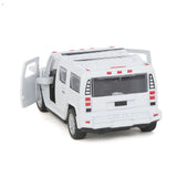 Pull back Metal Car with Open Door - White, Kids, Non-Remote Control, Chase Value, Chase Value