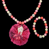 Girls Locket & Bracelet Set - Dark Pink, Kids, Jewellery Sets, Chase Value, Chase Value