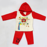 Newborn Girl Full Sleeves Polar Suit 8889 - Red, Kids, NB Girls Sets And Suits, Chase Value, Chase Value