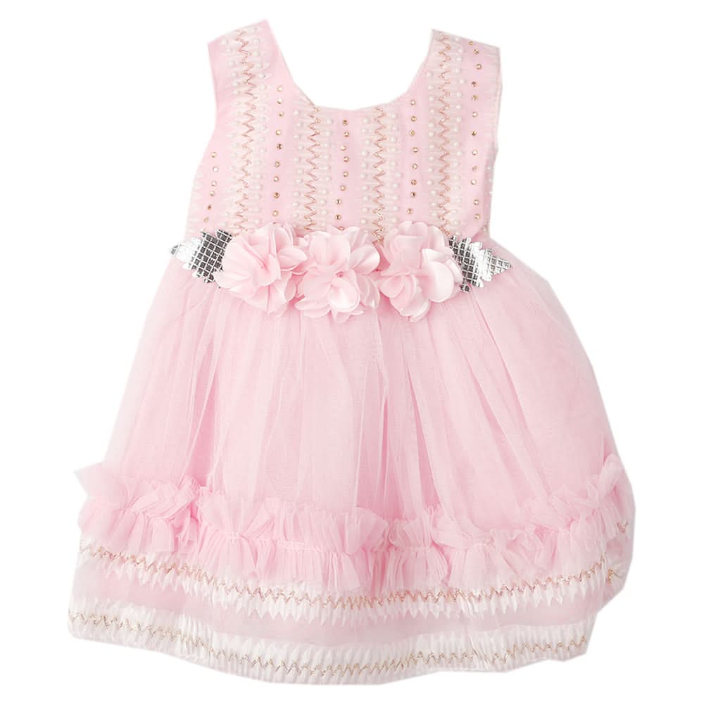 Newborn Girls Frock - Light Pink, Kids, Newborn Girls Frocks, Chase Value, Chase Value