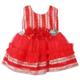 Newborn Girls Frock - Red, Kids, Newborn Girls Frocks, Chase Value, Chase Value