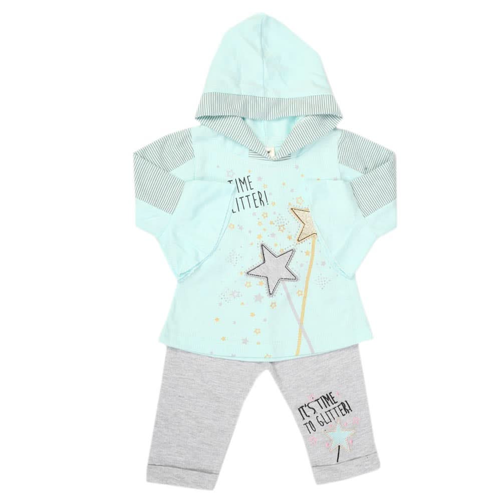 Newborn Girls Pajama Suit - Light Blue, Newborn Girls Sets & Suits, Chase Value, Chase Value