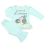 Newborn Girls Pajama Suit - Light Blue, Newborn Girls Sets & Suits, Chase Value, Chase Value