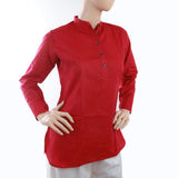 Women's Plain Kurti - Dark Pink, Women, Ready Kurtis, Chase Value, Chase Value