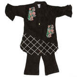 Newborn Girls Suit 2Pcs - Black, Kids, NB Girls Sets And Suits, Chase Value, Chase Value