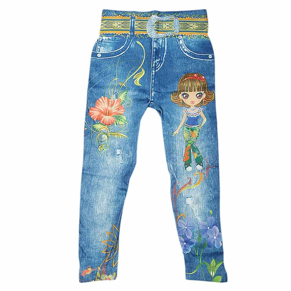 Girls Barbie Tights - Blue, Kids, Tights Leggings And Pajama, Chase Value, Chase Value