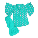 Newborn Girls Suit 2Pcs - Green, Kids, NB Girls Sets And Suits, Chase Value, Chase Value