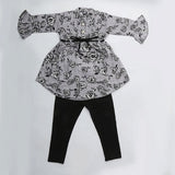 Girls Full Sleeves Tights Suit - Black, Kids, Girls Sets And Suits, Chase Value, Chase Value