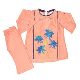 Newborn Girls Suit 2Pcs - Peach, Kids, NB Girls Sets And Suits, Chase Value, Chase Value