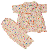 Girls Half Sleeves Sleeping Suit - Peach, Kids, Girls Sets And Suits, Chase Value, Chase Value