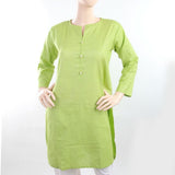Women's Plain Khaddar Kurti - Green, Women, Ready Kurtis, Chase Value, Chase Value