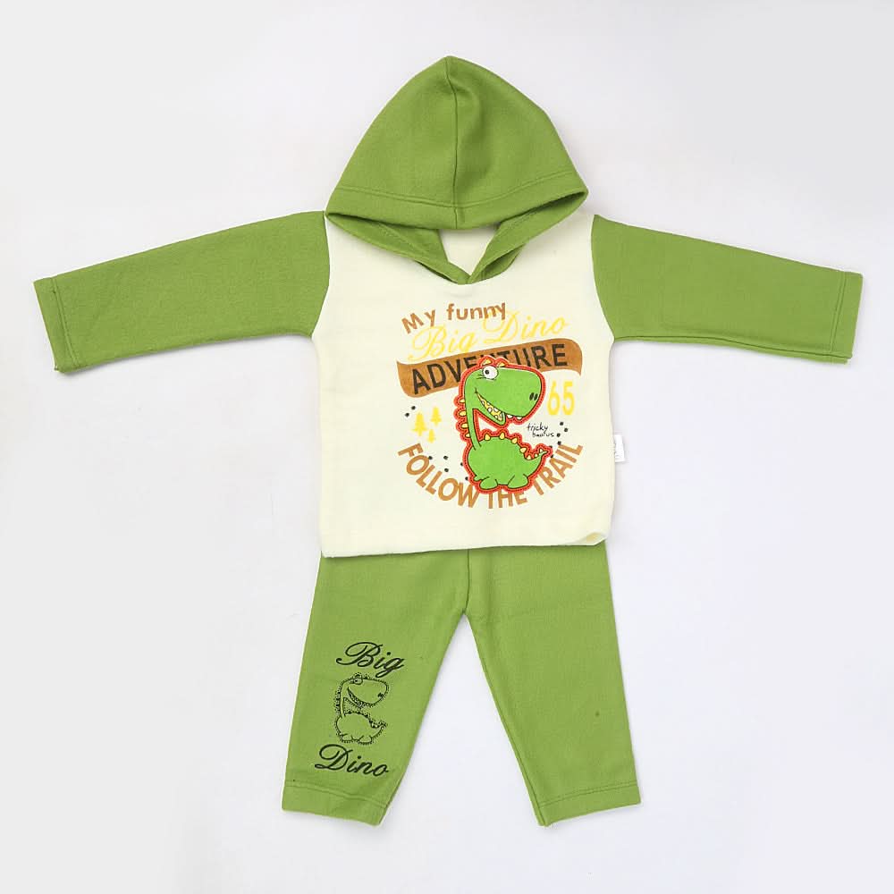 Newborn Boy Full Sleeves Polar Suit - Green, Kids, NB Boys Sets And Suits, Chase Value, Chase Value