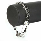 Women's Fancy Bracelet - Black & Silver, Women, Bangles & Bracelets, Chase Value, Chase Value