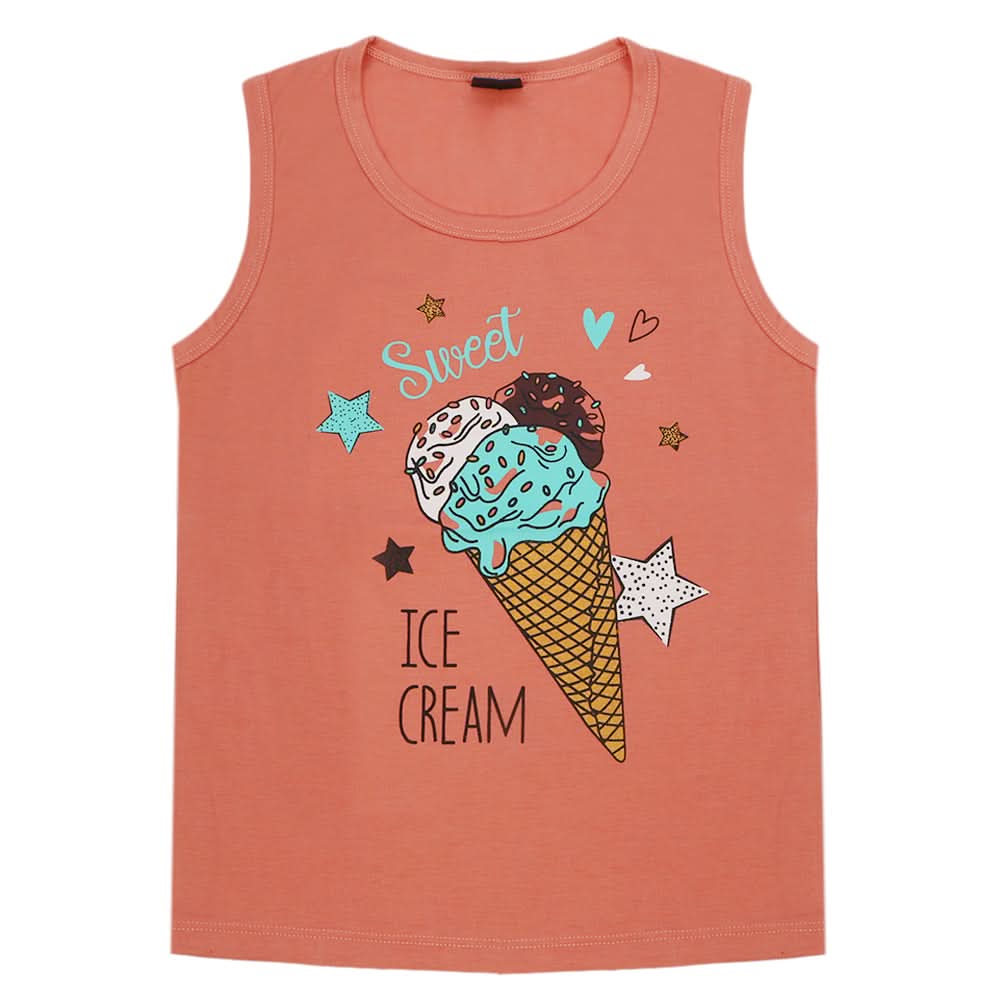 Girls Sando - Peach, Girls T-Shirts, Chase Value, Chase Value