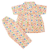 Girls Half Sleeves Sleeping Suit - Orange, Kids, Girls Sets And Suits, Chase Value, Chase Value