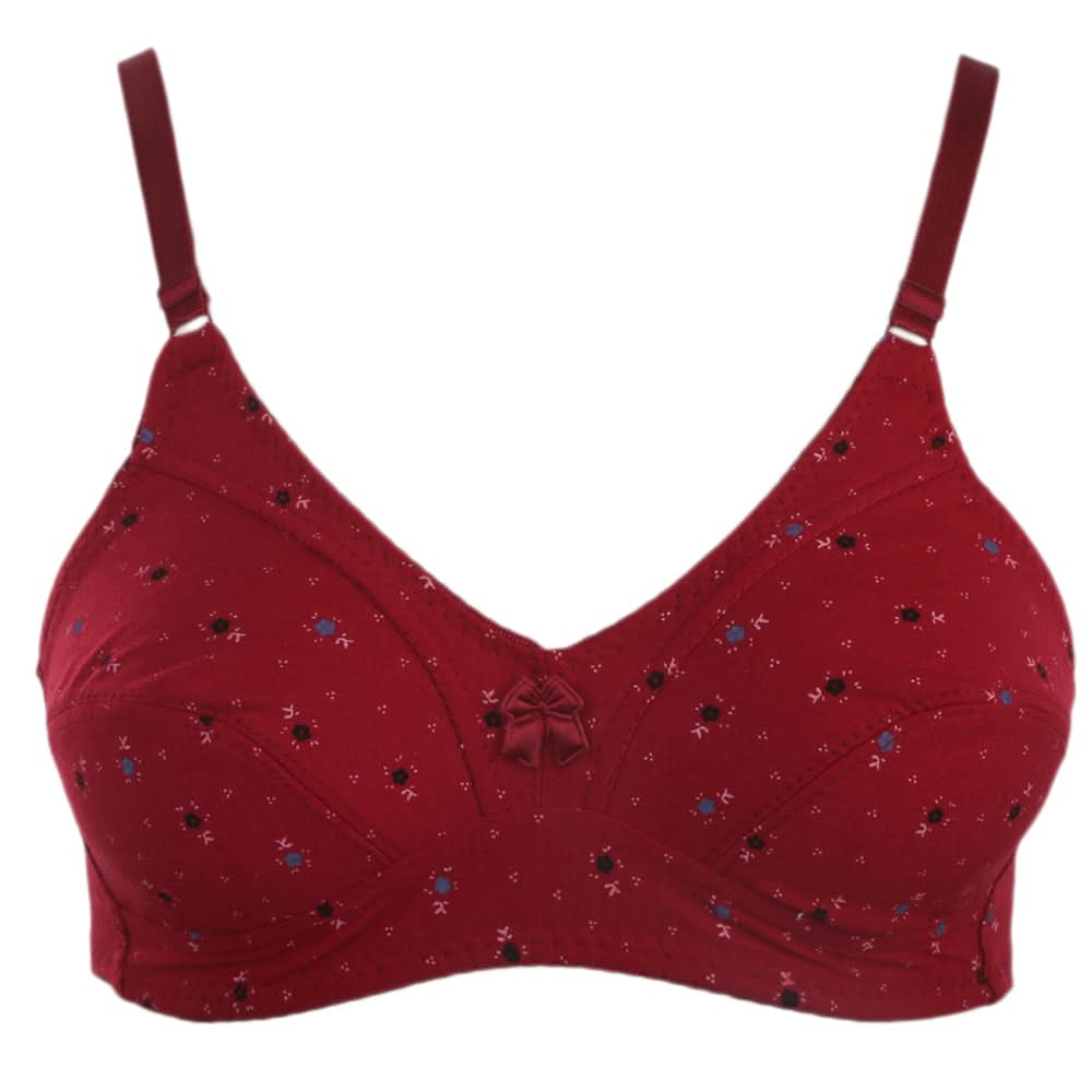 Women's Cotton Bra - Maroon, Women, Bras, Chase Value, Chase Value
