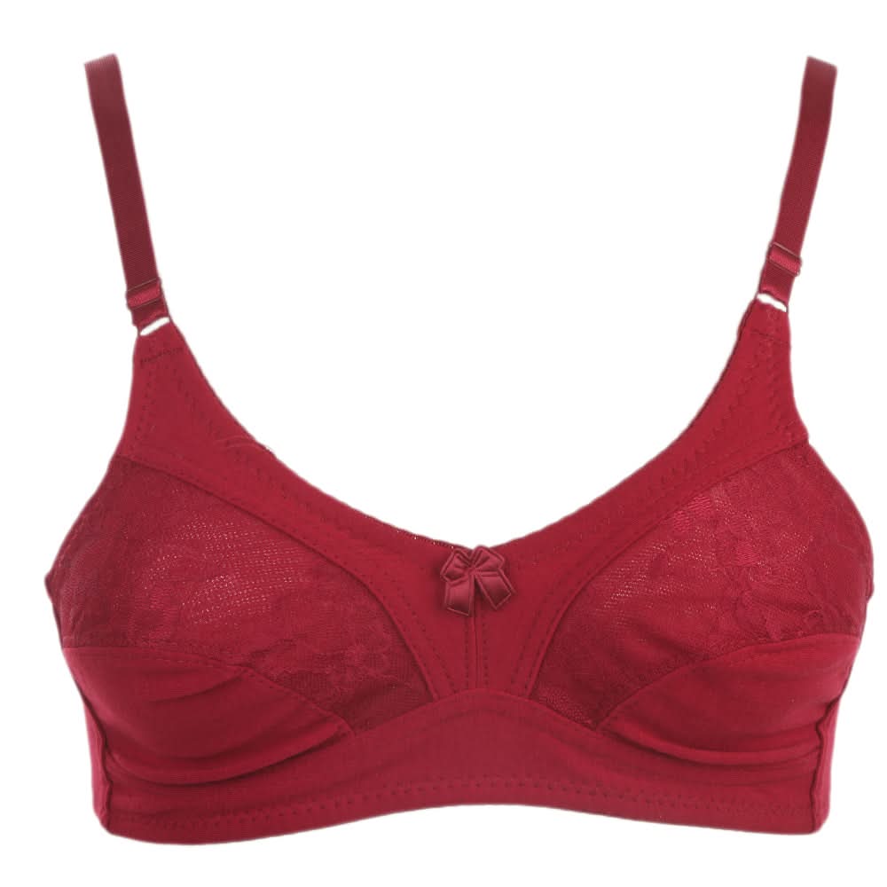 Women's Cotton Bra - Maroon, Women, Bras, Chase Value, Chase Value