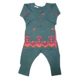 Girls Shalwar Suit - Steel Green, Girls Shalwar Kameez, Chase Value, Chase Value