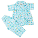 Girls Half Sleeves Sleeping Suit - Blue, Kids, Girls Sets And Suits, Chase Value, Chase Value