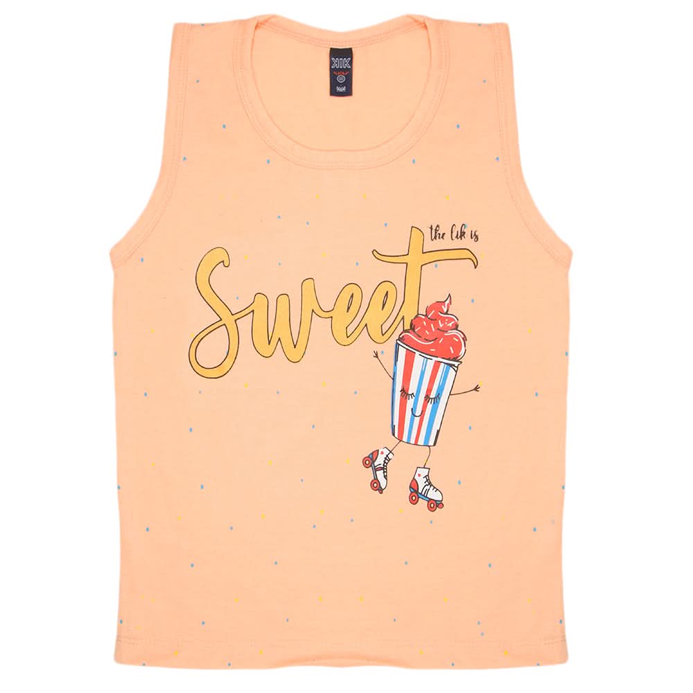 Girls Sando - Peach, Girls T-Shirts, Chase Value, Chase Value