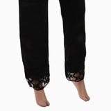 Women's Trouser With Bottom Lace - Black, Women, Pants & Tights, Chase Value, Chase Value