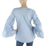 Women's Embroidery Western Top - Blue, Women, T-Shirts And Tops, Chase Value, Chase Value