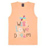 Girls Sando - Peach, Girls T-Shirts, Chase Value, Chase Value