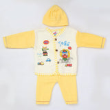 Newborn Boy Full Sleeves Polar Suit 10346 - Yellow, Kids, NB Boys Sets And Suits, Chase Value, Chase Value
