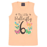 Girls Sando - Peach, Girls T-Shirts, Chase Value, Chase Value