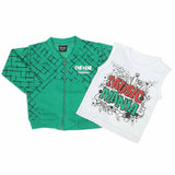 Boys Full Sleeves 3Pcs Suit - Green, Boys Sets & Suits, Chase Value, Chase Value