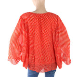 Women's Western Top Poncho Style - Red, Women, T-Shirts And Tops, Chase Value, Chase Value