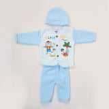 Newborn Boy Full Sleeves Polar Suit 10350 - Blue, Kids, NB Boys Sets And Suits, Chase Value, Chase Value