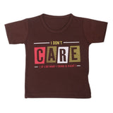 Boys Half Sleeves T-Shirt - Brown, Kids, Boys T-Shirts, Chase Value, Chase Value