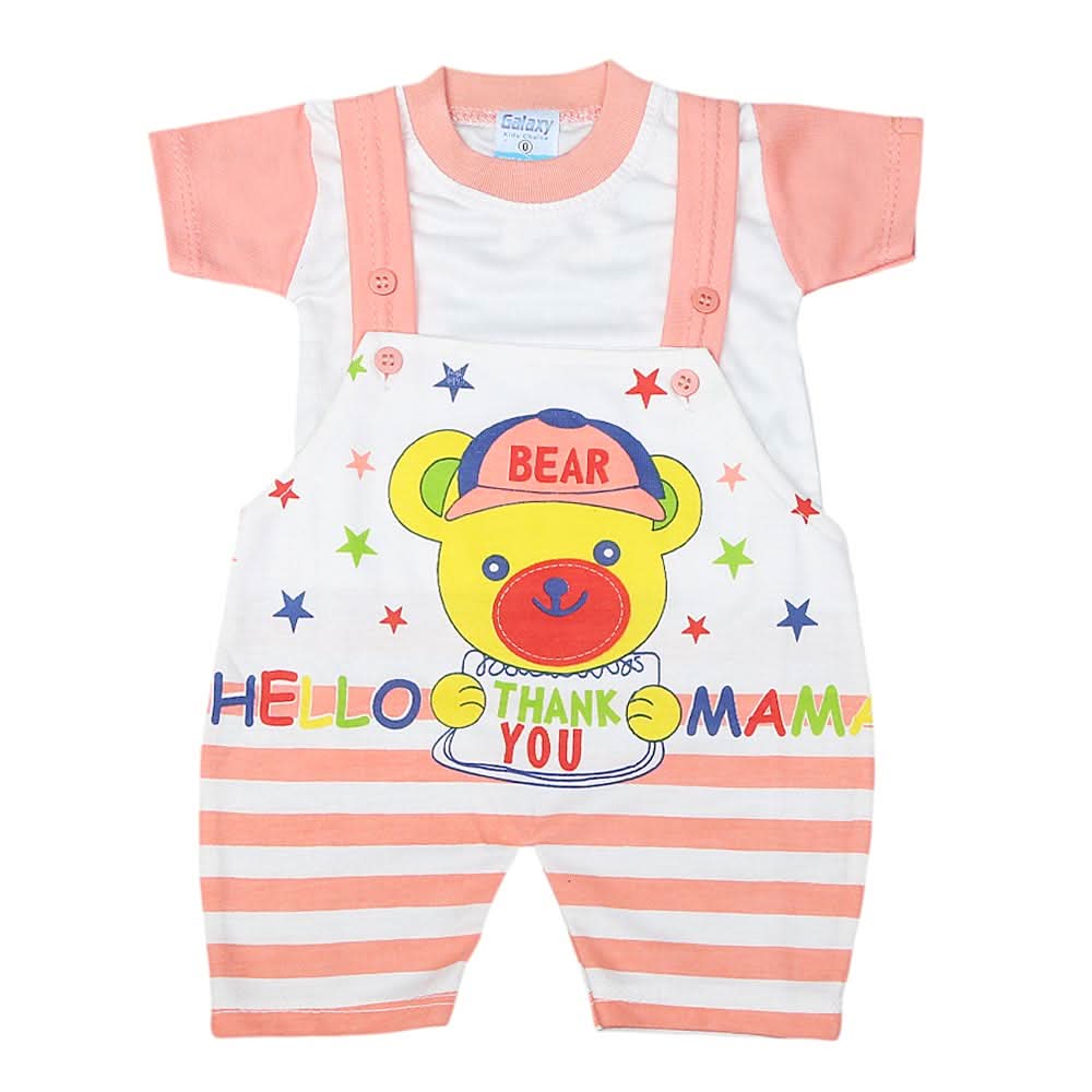 Newborn Boys Romper - Peach, Kids, NB Boys Rompers, Chase Value, Chase Value