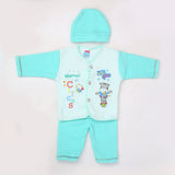 Newborn Boy Full Sleeves Polar Suit 3894 - Sea Green, Kids, NB Boys Sets And Suits, Chase Value, Chase Value