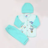 Newborn Boy Full Sleeves Polar Suit 3894 - Sea Green, Kids, NB Boys Sets And Suits, Chase Value, Chase Value