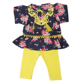 Newborn Girls Half Sleeves Suit - Yellow, Kids, Newborn Girls Sets And Suits, Chase Value, Chase Value
