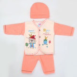 Newborn Boy Full Sleeves Polar Suit 7165 - Peach, Kids, NB Boys Sets And Suits, Chase Value, Chase Value