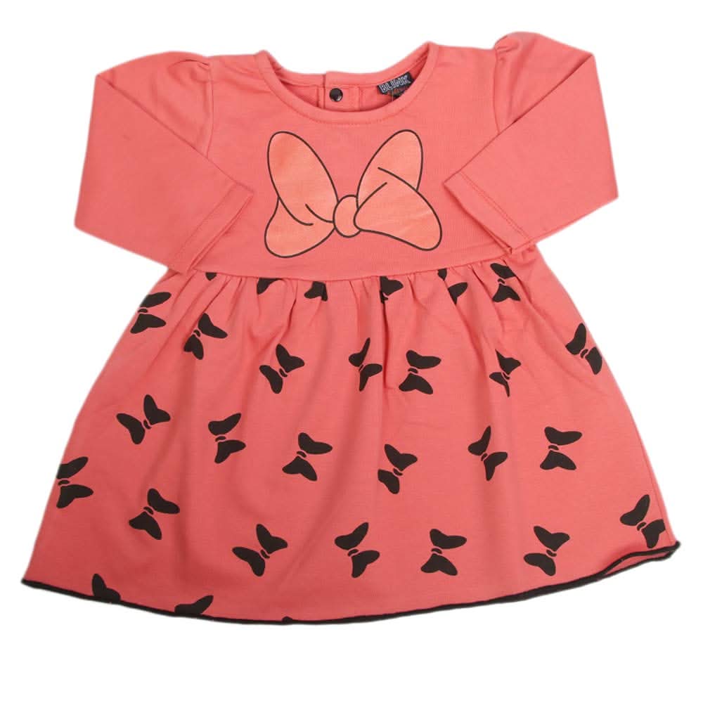 Girls Frock - Peach, Girls Frocks, Chase Value, Chase Value