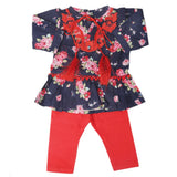 Newborn Girls Half Sleeves Suit - Red, Kids, Newborn Girls Sets And Suits, Chase Value, Chase Value
