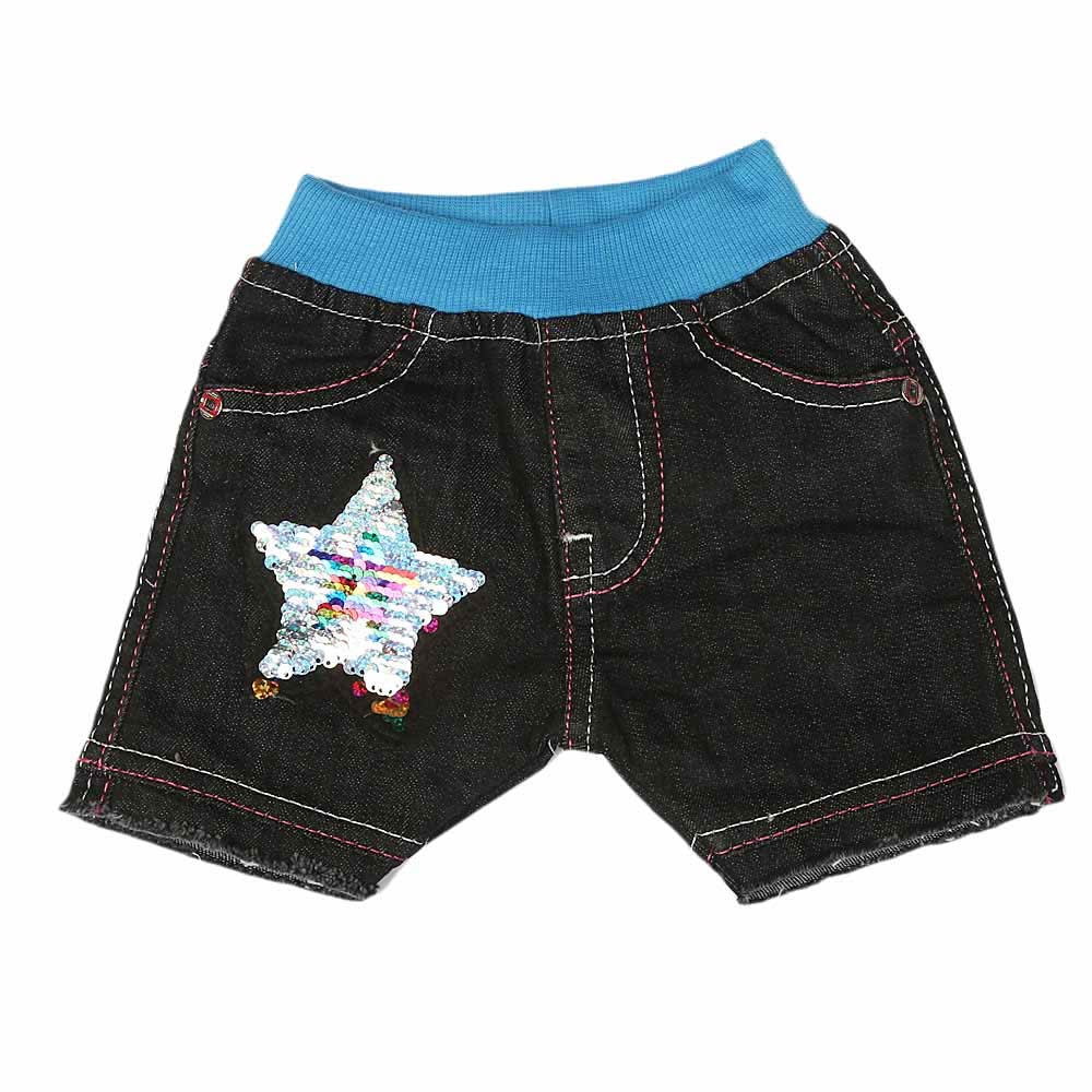 Newborn Girls Denim Short - Dark Grey, Kids, NB Boys Shorts And Pants, Chase Value, Chase Value