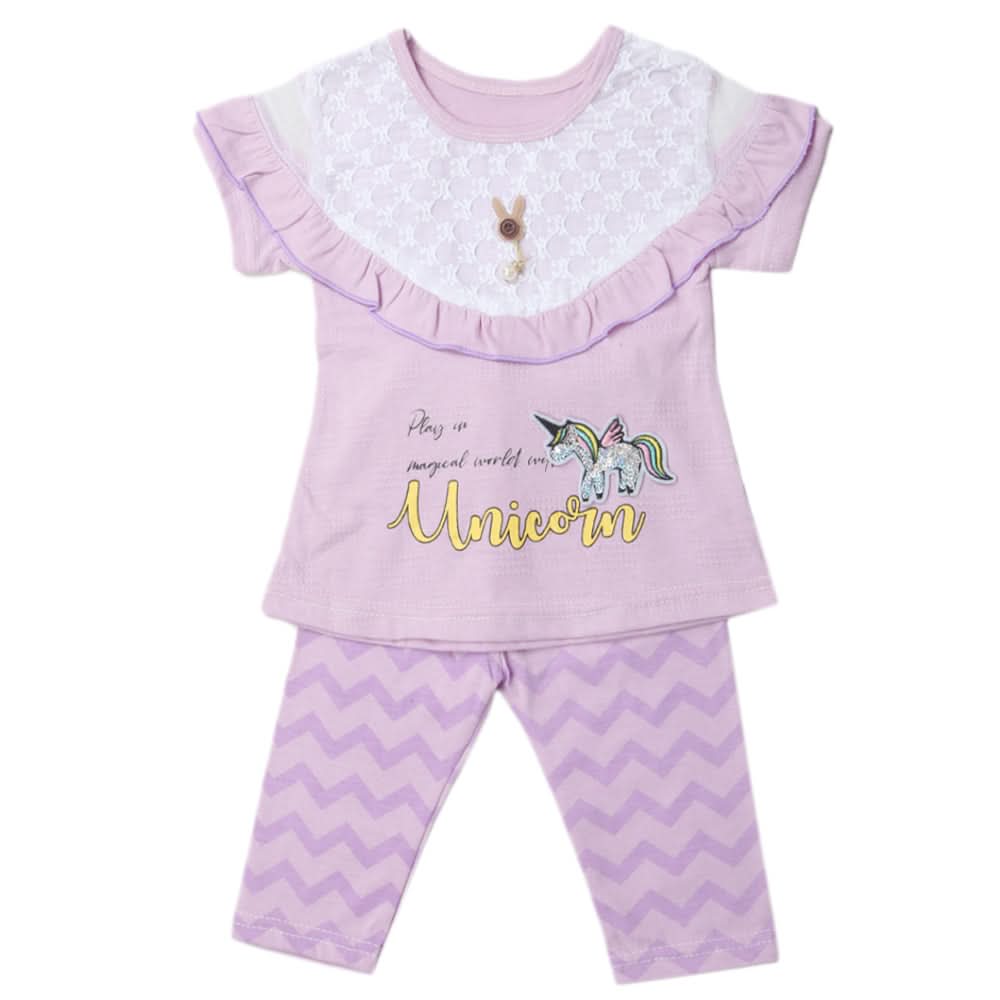 Girls Pajama Suits - Purple, Kids, Girls Sets And Suits, Chase Value, Chase Value
