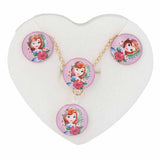 Girls Locket Set - Purple, Kids, Jewellery Sets, Chase Value, Chase Value