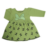 Girls Full Sleeves Frock - Green, Girls Frocks, Chase Value, Chase Value