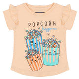 Girls Half Sleeves Printed T-Shirt - Peach, Girls T-Shirts, Chase Value, Chase Value