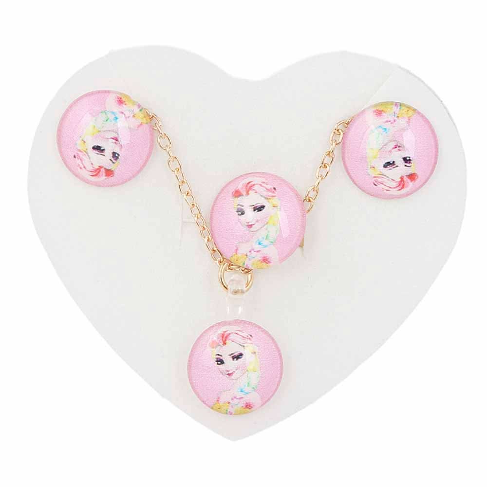 Girls Locket Set - Pink, Kids, Jewellery Sets, Chase Value, Chase Value