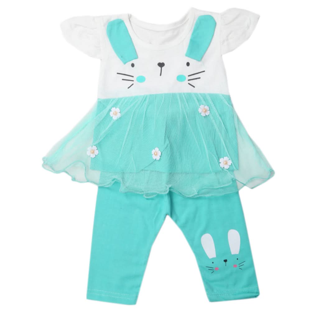 Girls Pajama Suits - Sea Green, Kids, Girls Sets And Suits, Chase Value, Chase Value