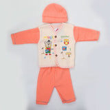 Newborn Boy Full Sleeves Polar Suit 10350 - Peach, Kids, NB Boys Sets And Suits, Chase Value, Chase Value